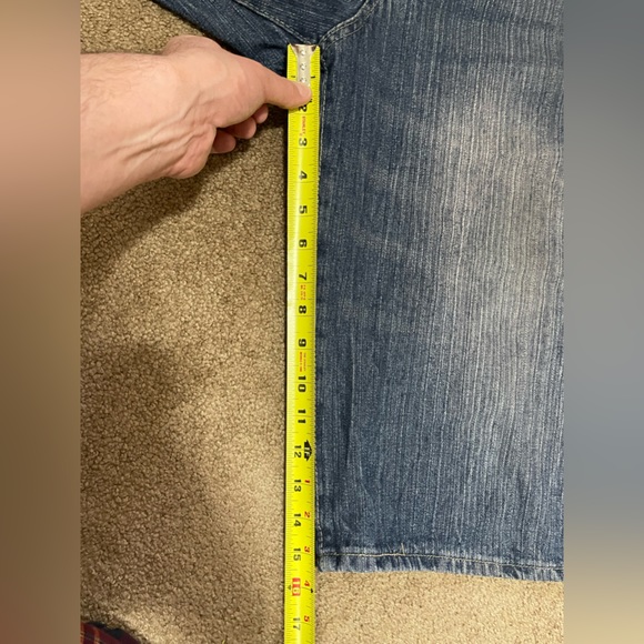 DOPE VINTAGE LEVI’S 501 BUTTON FLY BAGGY LOOSE JEAN SHORTS 90s RAP STYLE 36/38 W - Picture 15 of 16